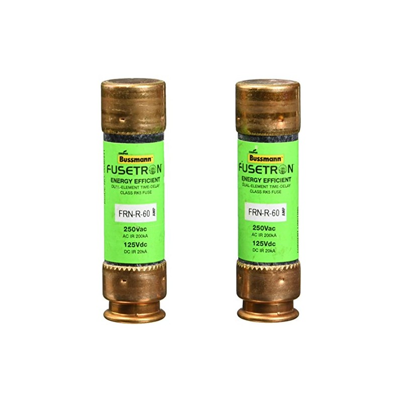 Bussmann Series FRN-R 60 Amp Fuse, 250 Vac and IR