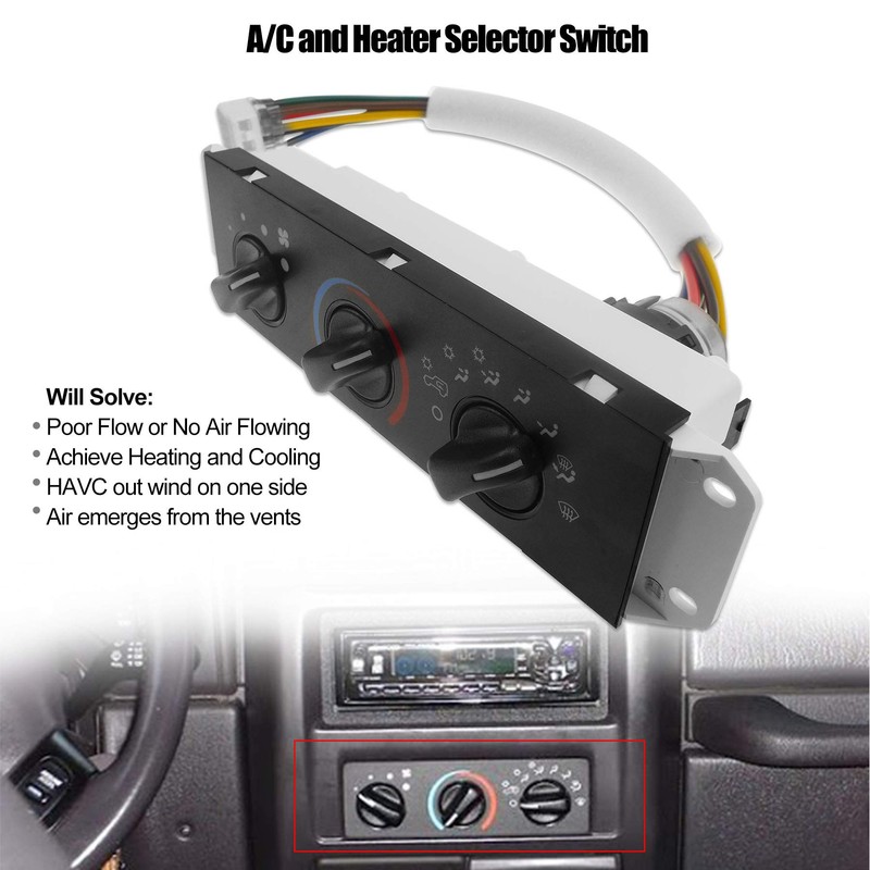 HVAC Climate Control Panel for Jeep Wrangler TJ 1999-2004 Heater
