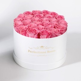 Perfectione Roses 27 Roses in a Box, Mothers Day Rose, Preserved Flowers for Her, Flowers for Delivery Birthday Gifts for Women (Pink)