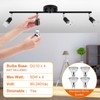 HURYEE Track Lighting Kit, 4 Head Foldable Ceiling Spot Light