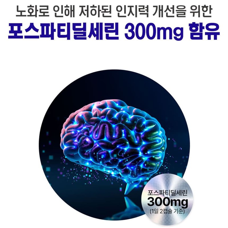 Healthy Hug Brain and Cognitive Power Premium Phostatindylserine PS Ginkgo