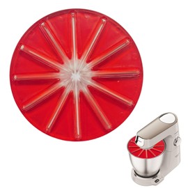Frullatore per frusta, raschietto paraspruzzi per frusta a 6 fili, accessori ABS, compatibile con KitchenAid, altri frullatori, accessori da forno per una miscelazione pulita (rosso)