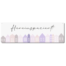 Interluxe Metal Sign – Walking in House – Welcome Sign for Guests Friends Family Visit Decoration Entrance Hallway