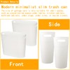 LOSYHU 2 Pack Small Narrow Trash Can with Handles 3.2