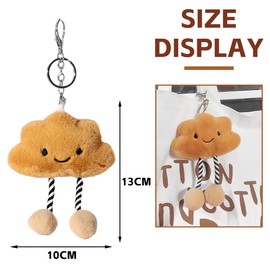 Meleager Plush Keychain, Plush Keyring, Plush Key Ring, Plush Pendant, for Backpack, Toy, Keychain-cloud, S