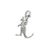 Sterling Silver Kangaroo Charm With Lobster Claw Clasp, Charms for
