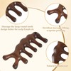 Massage Comb,2 Pieces Wooden Scalp Massager,Wide Tooth Sandalwood Hair Comb,Head