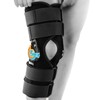 Hinged Knee Brace with Side Stabilizers ROM Knee Support Adjustable