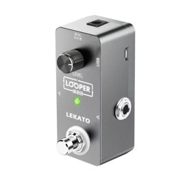 LEKATO Guitar Looper Effect Pedal Single Looping Unlimited Overdubs 5 mins Loop