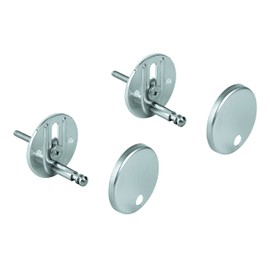 GROHE Mounting Kit for Construction Ceramic Toilet Seat and Lid Chrome 49529000