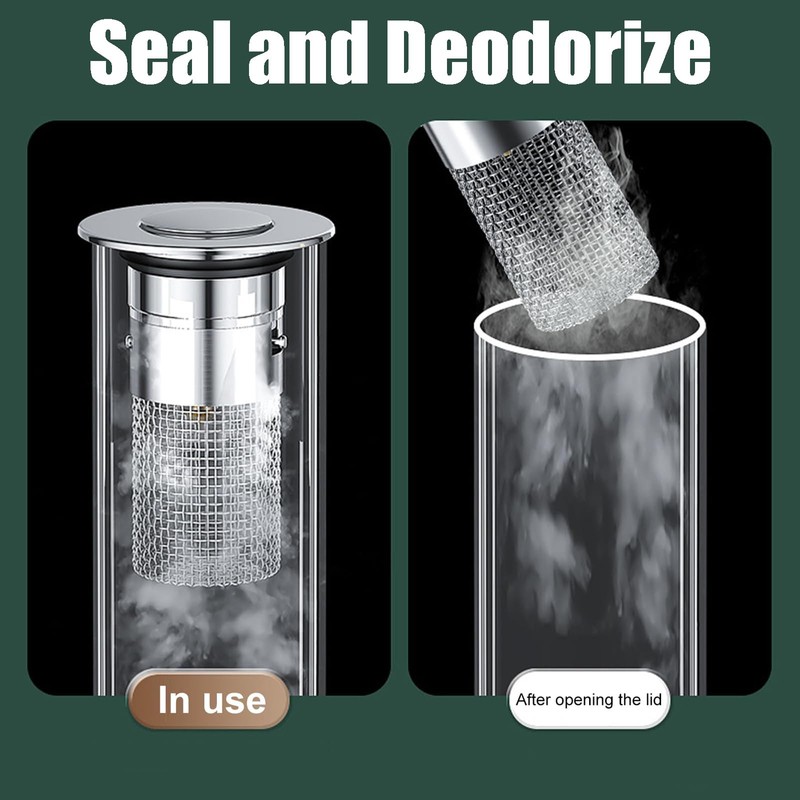 Sink Plug with Strainer, Stainless Steel Drain Plug with Hair