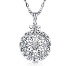 CLARA 6X Magnifier Necklace Magnifying Glass Pendant Optical Lens with Chain Jewelry Loupe for Seniors Elders Aged Reading Increase Vision