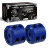 AUTMATCH Winch Cable Hook Stopper (2 Pack) Silicone Rubber Shock Absorbent Winch Stopper Best Winch Accessories for Wire & Synthetic Cables ATV UTV Prevent Pulling Eliminate Abrasion Bouncing Blue