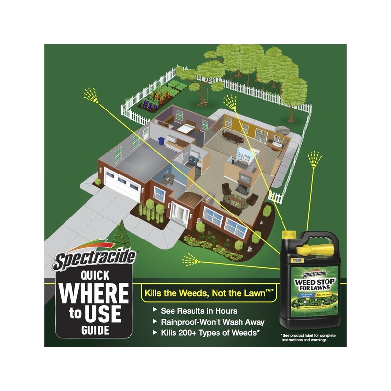 Spectracide Weed Stop For Lawns, Ready-to-Use, 1-Gallon, 4-Pack