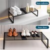 HGZBS Extendable Metal Wire Shelf Organizer - Adjustable 15-24.4in Length,
