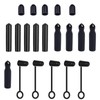 NentMent 20 Pack Liquor Bottle Pourers Cap Dust Cover Protective