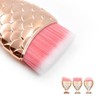 Makeup Travel Brush Set Eyeshadow Foundation Cheek Gold-Pink Bristles