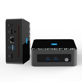 MOREFINE Mini PC N100, 12th Gen Alder Lake N100 (Up to 3.4GHz), Mini Computes with 16GB DDR4 RAM & 512GB M.2 NVMe SSD, M9 Mini Computer Windows 11 Support 4K Dual Display/WiFi 6/BT 5.2