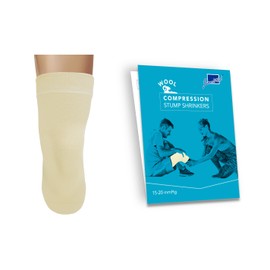 JianiMed Wool Prosthetic Stump Shrinkers – Below Knee, 40cm, Amputee Socks, Compression, 15-20, Warmth, Taiwan Excellence L/XL