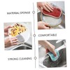 Ipetboom 5sets Convenient Reusable Dish Sponges Black Cleaning Sponges for