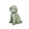 Solid Rock Stoneworks Long Hair Poodle Dog Stone Statue 12in