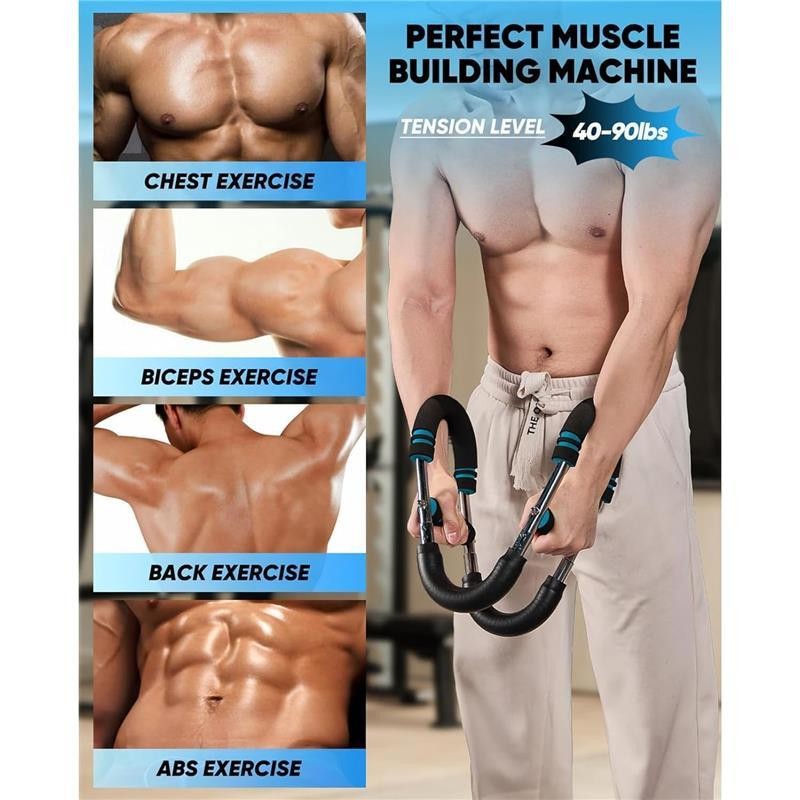 Twister Arm Trainer 40-100lb Adjustable Portable Exercise Machine with Detachable