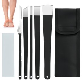 Granvoo 5 Stück Pediküre Messer, Pediküre-Messer-Set, Hornhautentferner aus Edelstahl, Fußreparatur-Set Professionelle, für Eingewachsene Zehennägel Hornhautentfernung
