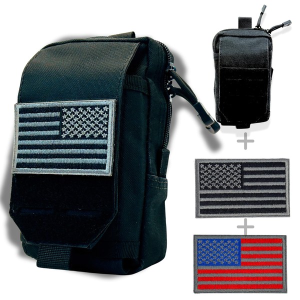 Tactical Molle Pouch Waterproof Pocket Notebook Cover EDC Bag Utility