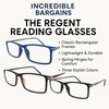 Incredible Bargains The Regent Reading Glasses, Stylish Lightweight Rectangle Readers