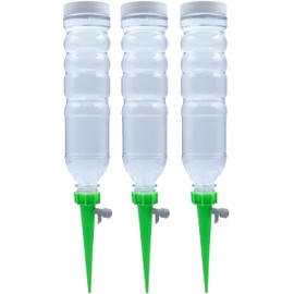 Self Watering Planter Insert Drip Spike High Capacity 20oz BabaBerry Dynamic Dripper Automatic Plant Watering Globes Dripper Device for Indoor or Outdoor Plants for Vacation Adjustable 3 Pack