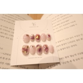 Handmade nails -  Fluffy  - Stiletto Blossom / 수제네일 -  흐드러지다  - 스틸레토 블라썸