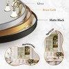 Dorlicecass Irregular Wall Mirror - Wall Mirrors Decorative 20"x36" Gold