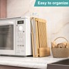 Bamboo Bread Slicer with Serrated Knife, Adjustable Bread Slicer Guide