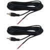 Acupress 2-Pack 9.8 FT Replacement RCA to Bare Wire Cable