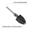 Mesee Keyless Mini Drill Chuck Adapter, 0.3-3.4 mm Quick Release