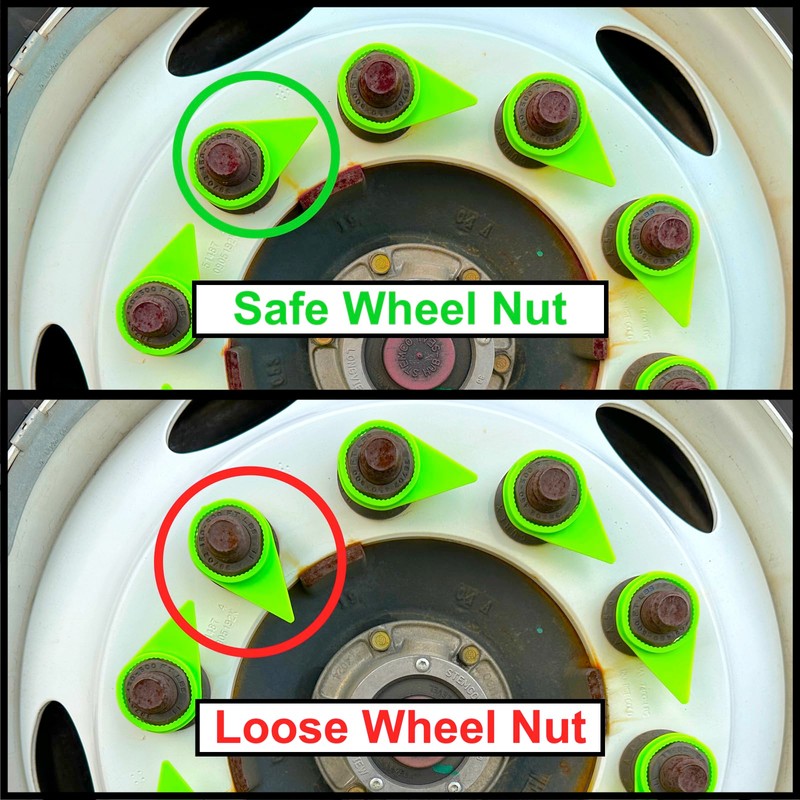 TYK Industries 33mm High Visability Green Loose Wheel Lug Nut