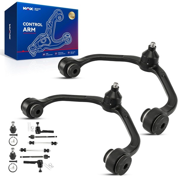 KAX Front Upper Control Arm w/Ball Joint&Tie Rod End for
