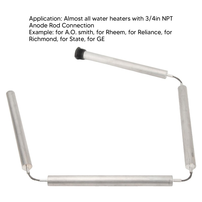 Water Heater Anode Rod, 42 Inch Flexible Anode Rod 3/4