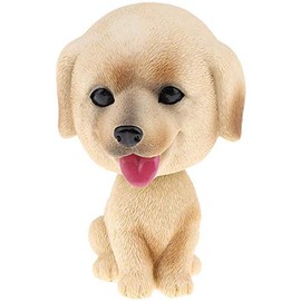FRECI Simulation Shaking Head Dog Bobble-Head Dog Toy for Car Interior Dashboard Ornament - Labrador