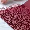 Rodvanvo 20 Pcs Laser Cut Wedding Invitations Card Pocket with