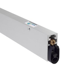 TMS Automatic Door Bottom, Heavy Duty Door Seal - Acoustic Door Sweep - Surface Mounted - Double Seal (36” - Clear Anodized Aluminum)