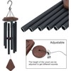 Wind Chimes for Outside, 30" Black Aluminium Wind Chime with