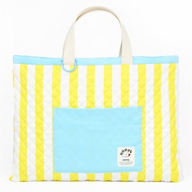 Yellow Stripe Kindergarten School Essential Set of 5 Lessons Bag Shoes Bag, Gymnastics, wearing Container Lunch Box Container, Cups, Container