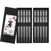 Metal Chopsticks Reusable 10 Pairs Stainless Steel Chopsticks Dishwasher Safe