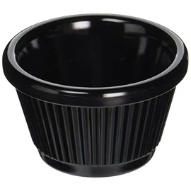 Winco Fluted Ramekins, 1.5-Ounce, Black, 12-Pieces