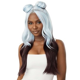 Outre Lace Front Wig -Perfect Hair Line 13X6 - Jaanay (ST BLUE ANGEL OMBRE)
