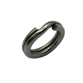 Wild.lifeStainless Steel Split Rings Fishing Tackle Ring Chain Connector High Strength Split Ring Heavy Duty Fishing Rings Kit Fishing Lures Baits (7mm/8mm, 20/Pack)