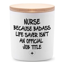 Nurse Gifts for Women Funny Unique School Nurse Practitioner Gifts for Christmas Birthday Nurse Week Appreciation Gifts Novelty Lavender Scented Soy Candles