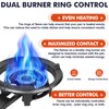 Llamaviva 90,000 BTU Portable Propane Burner Stove Cast Iron Single
