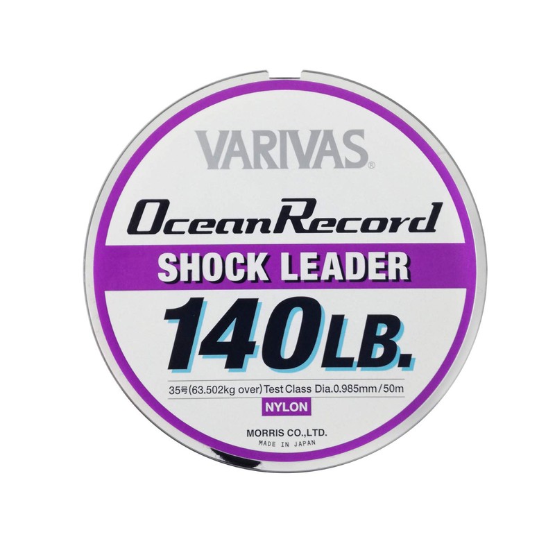 Varivas Ocean Record Shock Leader, Nylon, 164.0 ft (50 m),